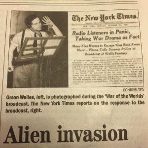 Original NYTimes Coverage of the Orson Wells War of the Worlds Broadcast